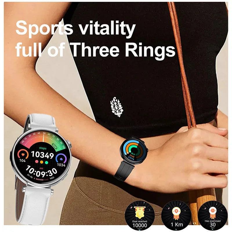 Xiaomi Mijia NFC Smart Watch Women Voice Assistant Bluetooth Call Heart Rate Monitoring Waterproof Sport Fitness Women&#39;s Watches