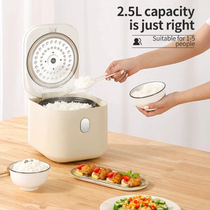 New Intelligent Large Capacity 2.5L Non-Stick Rice Cooker with English Menu - 400W 220V MultifunctionalerrorMessage