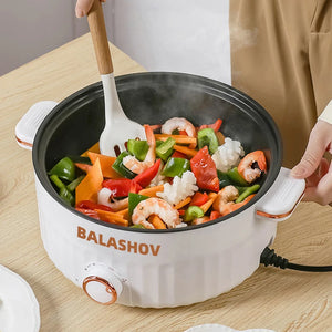 Electric Cooker 3 Files Adjustable Kitchen Appliance Double Layer Home for Hot Pot Cooking Soup Heater Multifunction Cooker EU - Stereotech