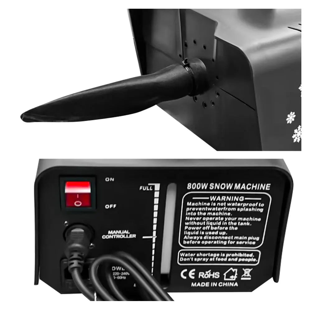 800W Snowflake Machine Simulated Snowflake Sprayer With DMX 512 Performance Stage Effects  For Party Wedding Performance