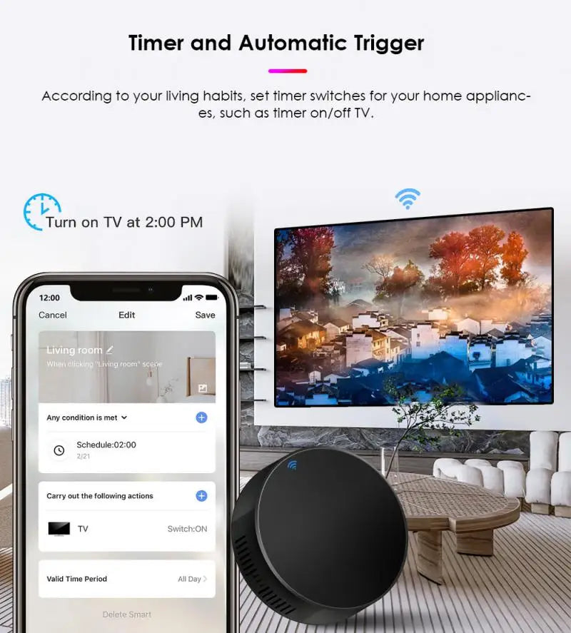 Tuya Smart WiFi IR Remote Control Universal Smart Home Control For TV DVD AUD AC Work With Alexa Google Home Alice Smart Life