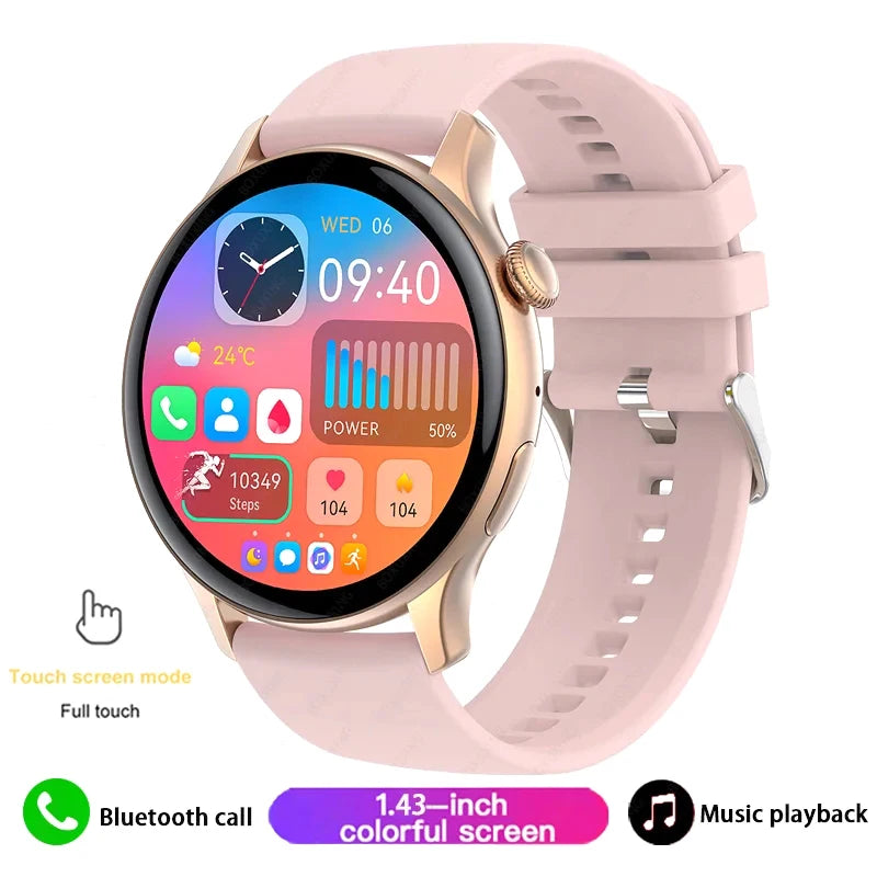 Xiaomi Mijia New Women Bluetooth Call Smartwatch Always Display Time Heart Rate Sports Health Monitoring Music GT4 Smart Watches