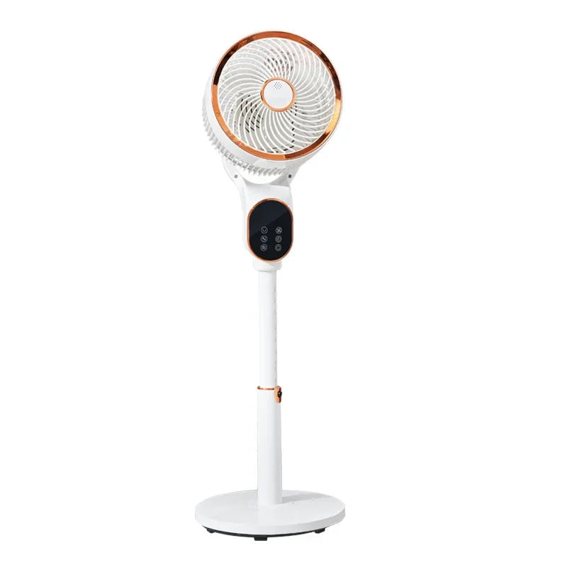 New Voice Air Circulation Fan Household Remote Control Electric Fan Floor Fan Silent Shaking Head Vertical Intelligent Fan