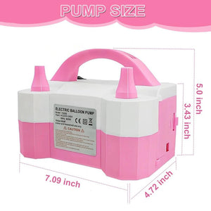 Electric Balloon Pump High Voltage Double-Hole AC Portable Air Balloon Pump Inflator Blowing Machine for Wedding Birthday Party