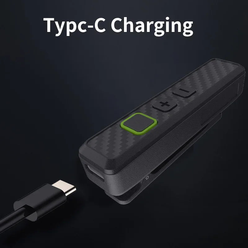 UNIKOO UK20 Mini Collar Clip Walkie Talkies  Portable Long Range  Two Way Radio Handsfree Communication Set  with Earphone