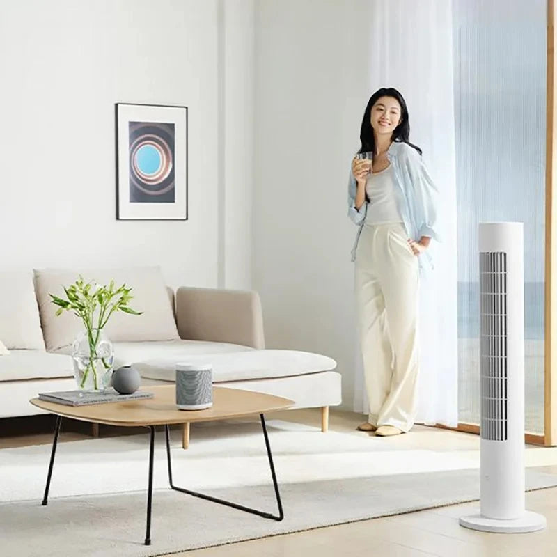 2023 NEW XIAOMI MIJIA Smart DC Inverter Tower Fan 2 Portable Fan Appointment Timing Low Noise APP Control 150° Oscillation Range