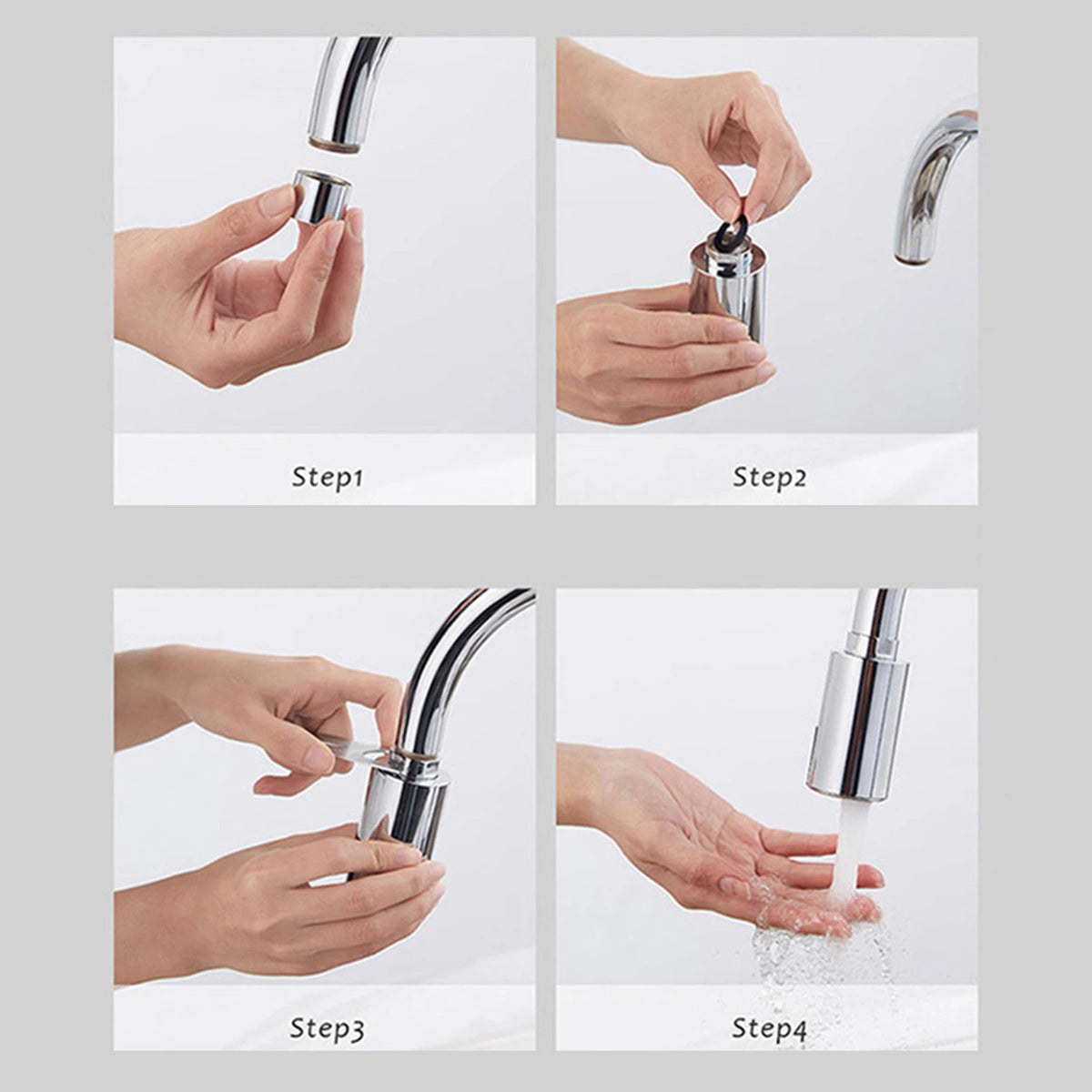 Washing Machine Faucet Automatic Intelligent Hot And Cold Induction Faucet Infrared Sensor Water Saving Faucet Sink