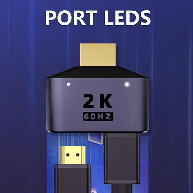 HDMI to Dual HDMIAdapter HD 2K Dual Output Splitter Monitor Adapter 1 to 2 HDMIMale to Two HDMIFemale Adapter Splitter