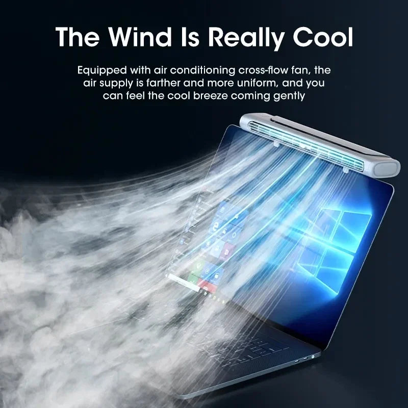 Clip-On Computer Fan Office Computer Stand-Up Desk Fan Adjustable Angle Cooling Fan Mini Air Cooler For Office Household USB Fan