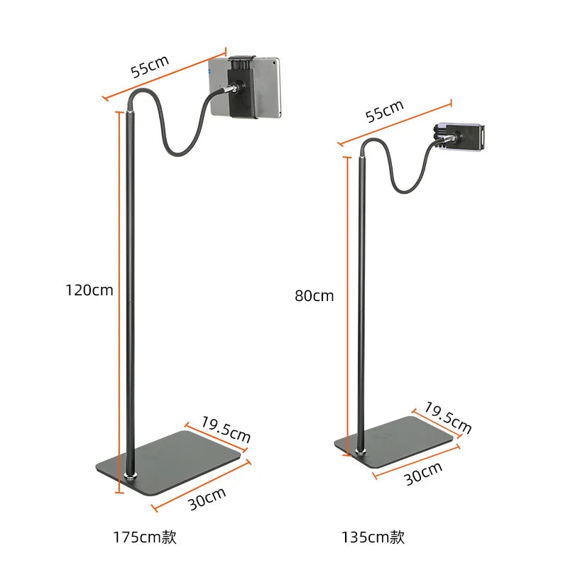 Upgraded Floor Stand For Cell Phone Holder Desktop Mobile Smartphone IPad Tablet Iphone Telephone Grip Support For Live Stream