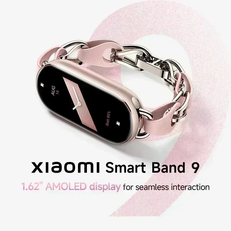 [World Premiere]Global Version Xiaomi Smart Band 9 150+ Sports Modes Sleep Monitoring 1.62&quot; AMOLED Display 21-day Battery Life
