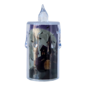Halloween LED Candle Lights Horror Ghost Pumpkin Castle Hallowen Party Decoration Hanted House Horror Props Outdoor Ornaments