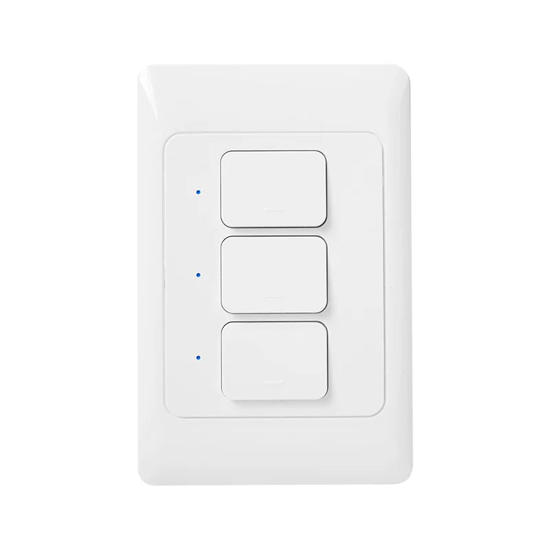 Milfra Smart Light Switch WiFi Zigbee No Neutral Wire Required AU KR Brazil Wall Button Switches 1/2/3Gang AC100V-250V 50/60Hz