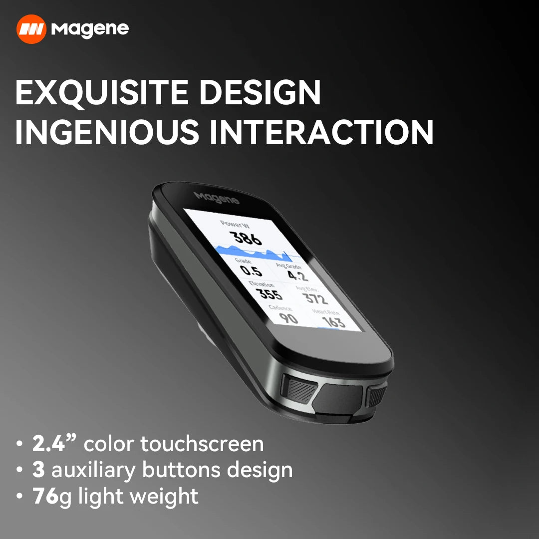 Magene C506 GPS Bike Computer Navigation WiFi Speedometer Color Touchscreen MTB Road Bicycle Odometer Cycling Training Notice