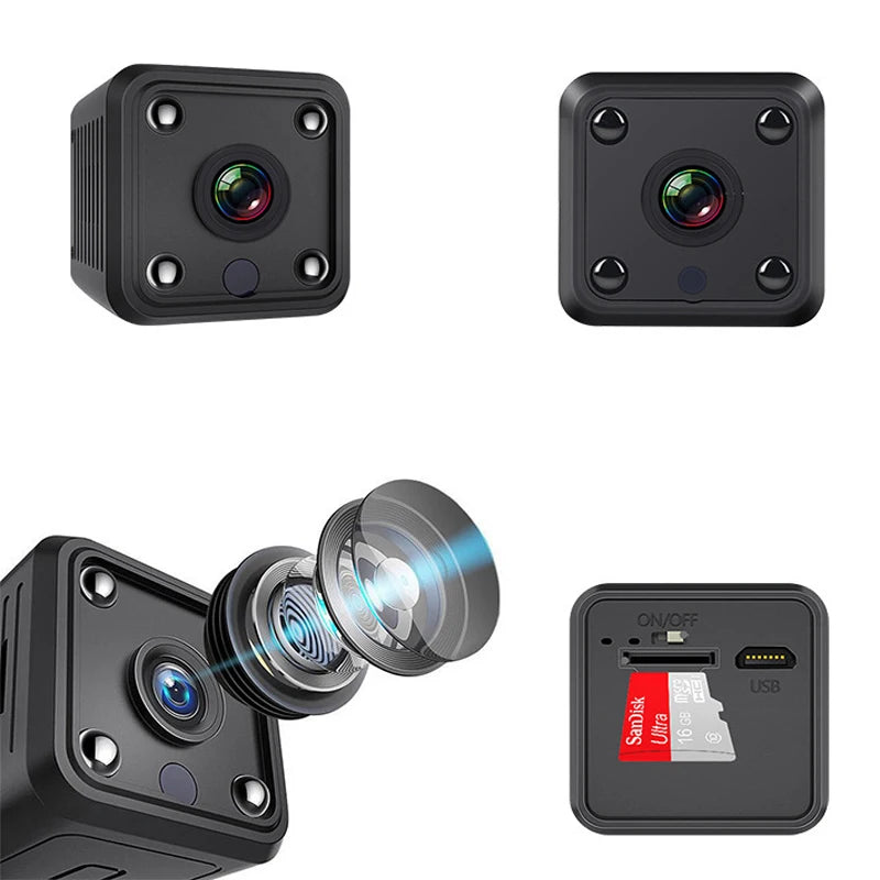 X6 Mini IP Camera Wifi Sports HD 1080P Wireless Security Surveillance Built-in Battery Night Vision Smart Home Micro Cameras