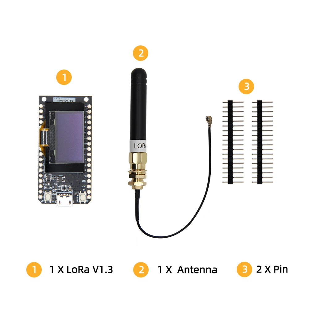 LILYGO® LoRa32 V1.3 ESP32 LoRa Development Board SX1276 868/915Mhz WIFI Bluetooth Wireless Module 0.96 Inch OLED Screen Arduino