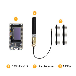 LILYGO® LoRa32 V1.3 ESP32 LoRa Development Board SX1276 868/915Mhz WIFI Bluetooth Wireless Module 0.96 Inch OLED Screen Arduino