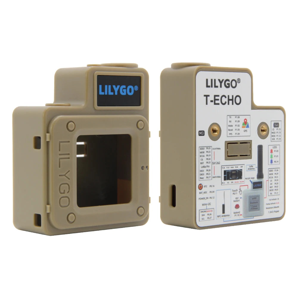 LILYGO® T-Echo ABS Shell Accessories Case only Without T-Echo Main Unit Four Colors Available: Cream White, Black, Brown, Gray
