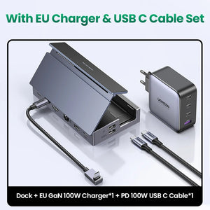 UGREEN Steam Deck Dock 4K60Hz 9 Ports RJ45 PD100W USB C HUB Compatible with Steam Deck ROG Ally LEGION Go iPhone 15 Pro/Pro Max