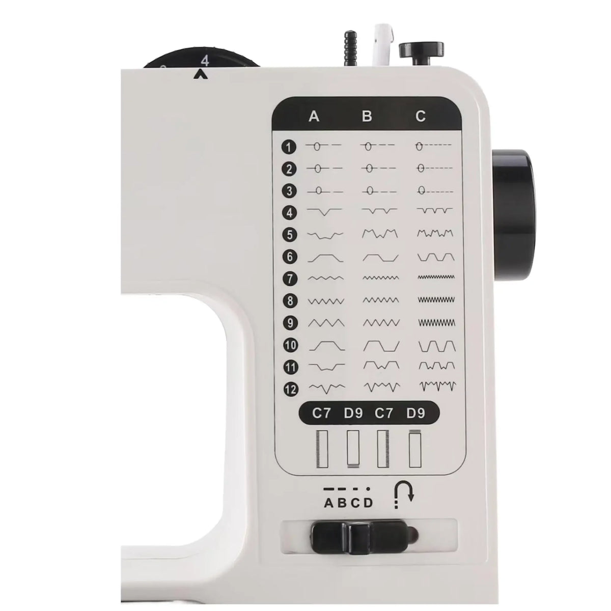 Home Multi-functional Small Electric Mini Sewing Machine 38 Kinds of Lines with Electric Foot Pedal Presser Foot Can Be Removed