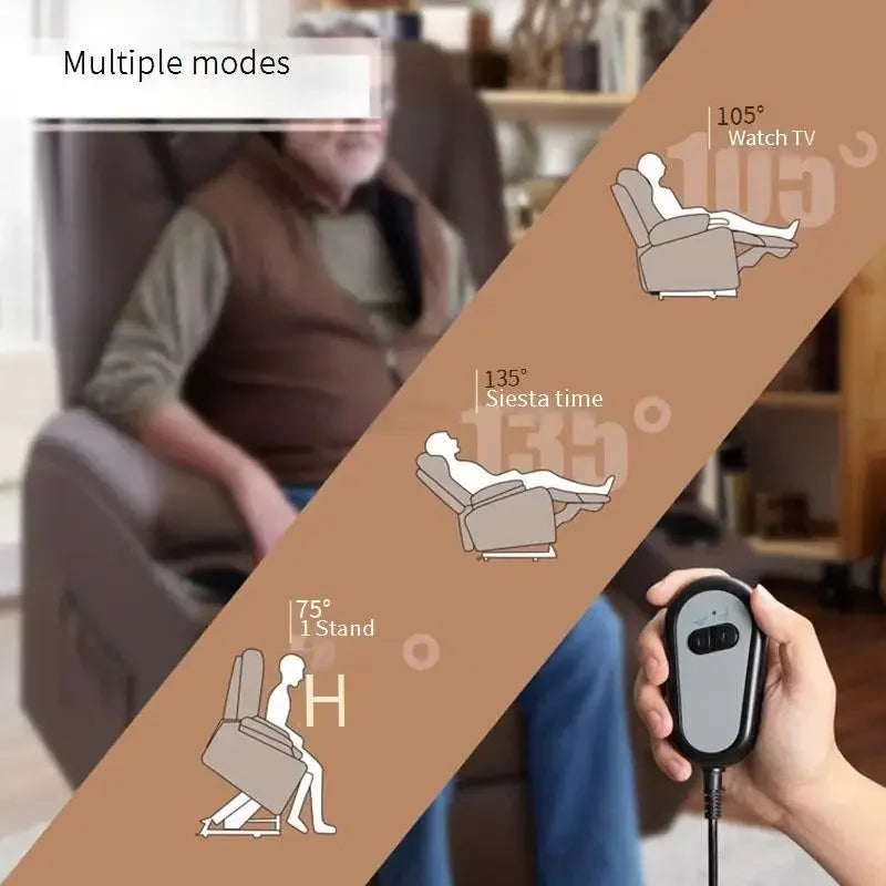 Helping The Elderly Sofa Sofas Living Room Sectional Electric Recliner Set Furniture Gaming Relax Armchair Theater Seating Power