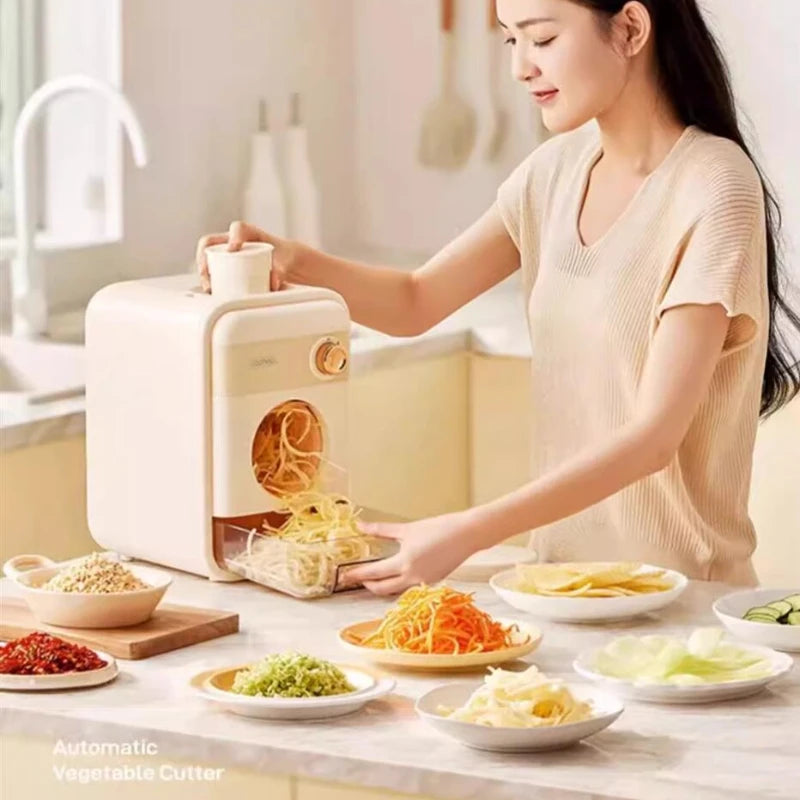 Electric Slicer Machine 220V Vegetable Cutter Automatic Multi-function Household Vegetables Sliced
