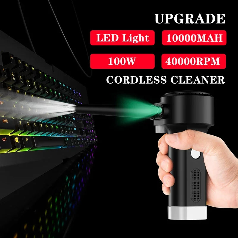 Electric Air Duster,Compressed Air Can For Computers,Laptop Keyboard Cleaning Dust,Hairs, Pc,Printer Purpose,Screen Cleaner