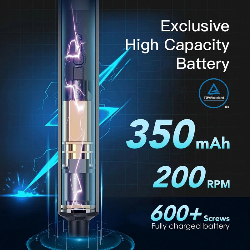 ARROWMAX Mini Electric Screwdriver Set 28 in 1 Magnetic Precision Bits (SES Mini Black)  Rechargeable Cordless Screwdriver Kit