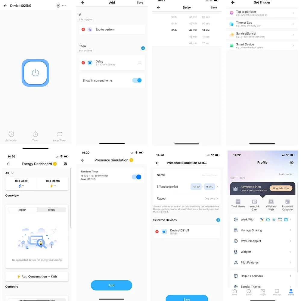 eWeLink 16A 2 Way Mini WiFi Smart Switch Breaker Module Voice Wireless Control for Smart Home eWeLink App Alexa Google Home - Stereotech