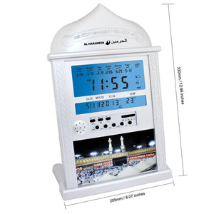 Azan Calendar Muslim Prayer Electronics Wall Clock  Desk Table Alarm Clock With LCD Digital Display Home Bedroom Decoration