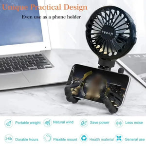 Rechargeable USB Baby Stroller Fan Hand Held - Stereotech