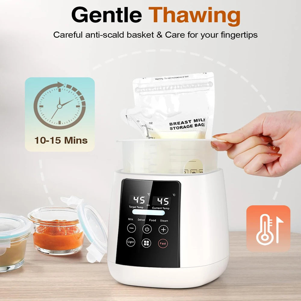 Newborn Baby Feeding Bottle Warmer &amp; Sterilizers with Timer Accurate Temperature Control Food Milk Warmers Bottle Steriliser