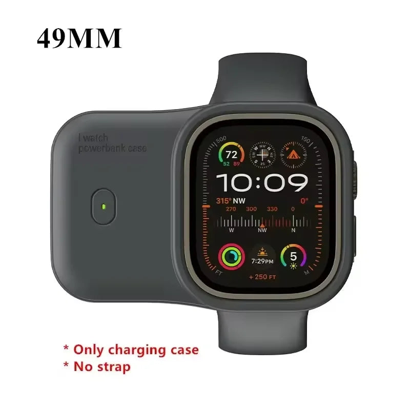Portable Wireless Charger 1200mAh Power Bank Device For Apple Watch 8 7 6 5 4 SE Ultra for iWatch Fast Charging case