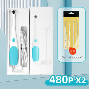 HD Android Apple Visual Mirror Examination 2-In-1 Camera Waterproof Skin Healthy Detecting Cameras For Dentist Observatispection
