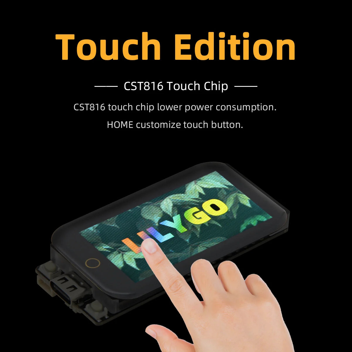 LILYGO® T-Display-S3-Touch Version, 1.9-Inch Display Screen, ESP32-S3 Development Board, Core At 240MHz, WiFi Bluetooth Module