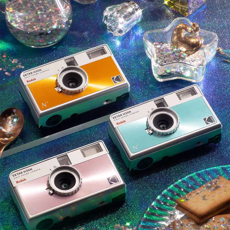 KODAK EKTAR H35N Half Frame Camera Original 35mm Film Camera Reusable Film Camera With Flash Light Birthday Gift