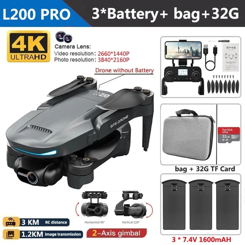 L200 PRO MAX Drone 4K - Stereotech