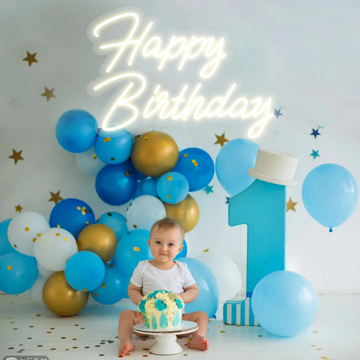 Kelly Led Neon Signs Happy Birthday USB Powered Neon Lights For Birthday Party Bedroom Living Room Wall Decor Gifts Neon Signs