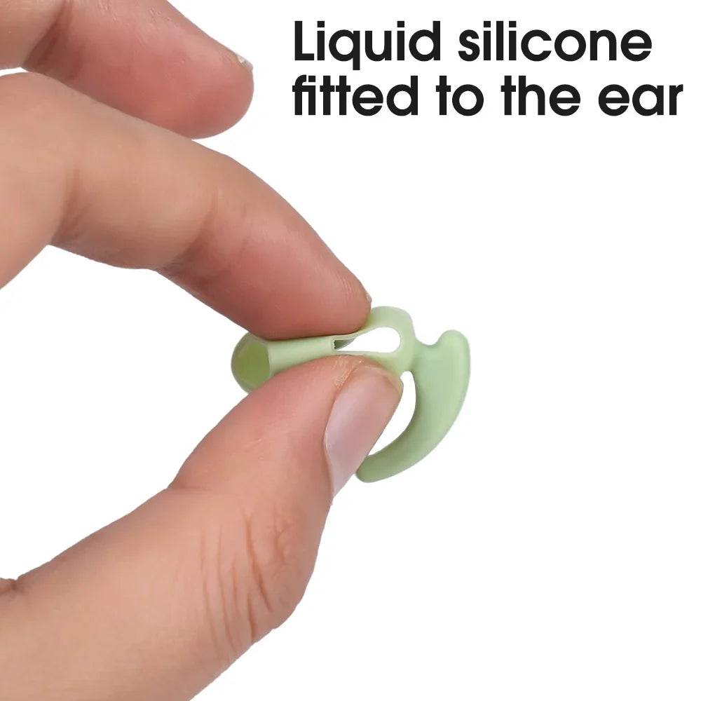 6-1Pairs Soft Silicone Earbuds Headphone Earpods Cover Eartip Ear Wings Hook Cap for Airpods 3 Bluetooth Earphone Accessories - Stereotech