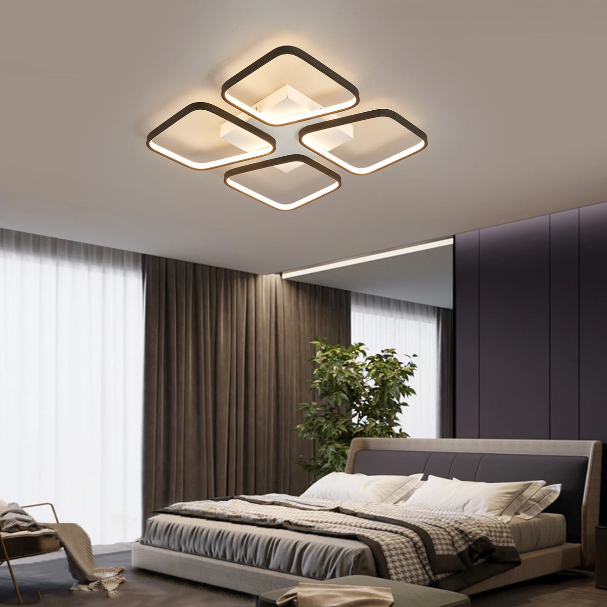 NEO Gleam Modern led Chandelier for Living room Bedroom Dining room Lustre led Ceiling Chandelier Lighting Fixture lampara techo