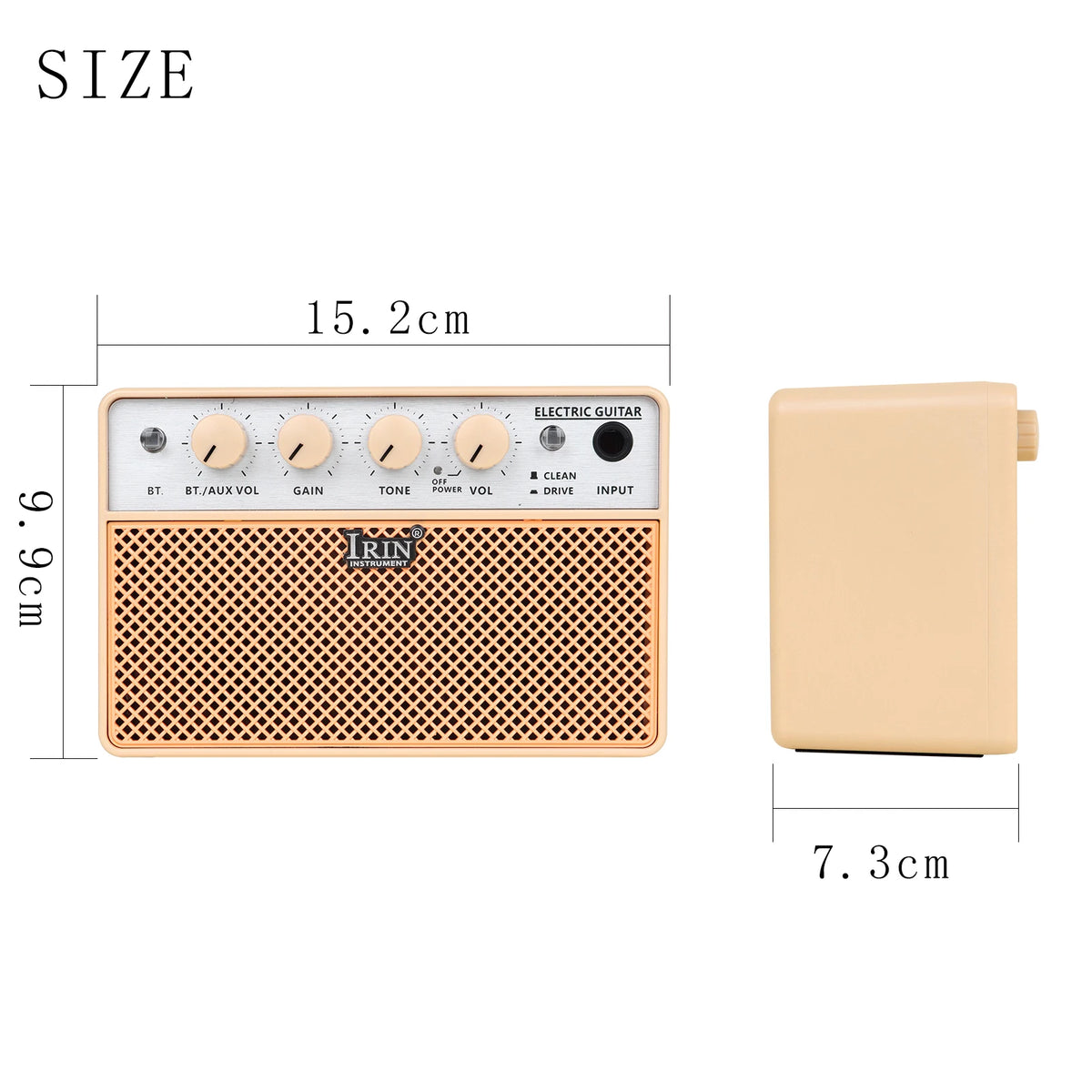 IRIN Electric Guitar Amplifier BA-10 10W Bluetooth Acoustic Guitar Speaker Portable Mini Instrument Amplifier Amp Accessories