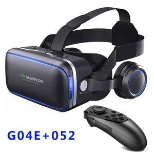 G04EA Original VR Shinecon 6.0 Virtual Reality Glasses 3D VR Glasses Stereo Helmet Headset with Remote Control for IOS Android