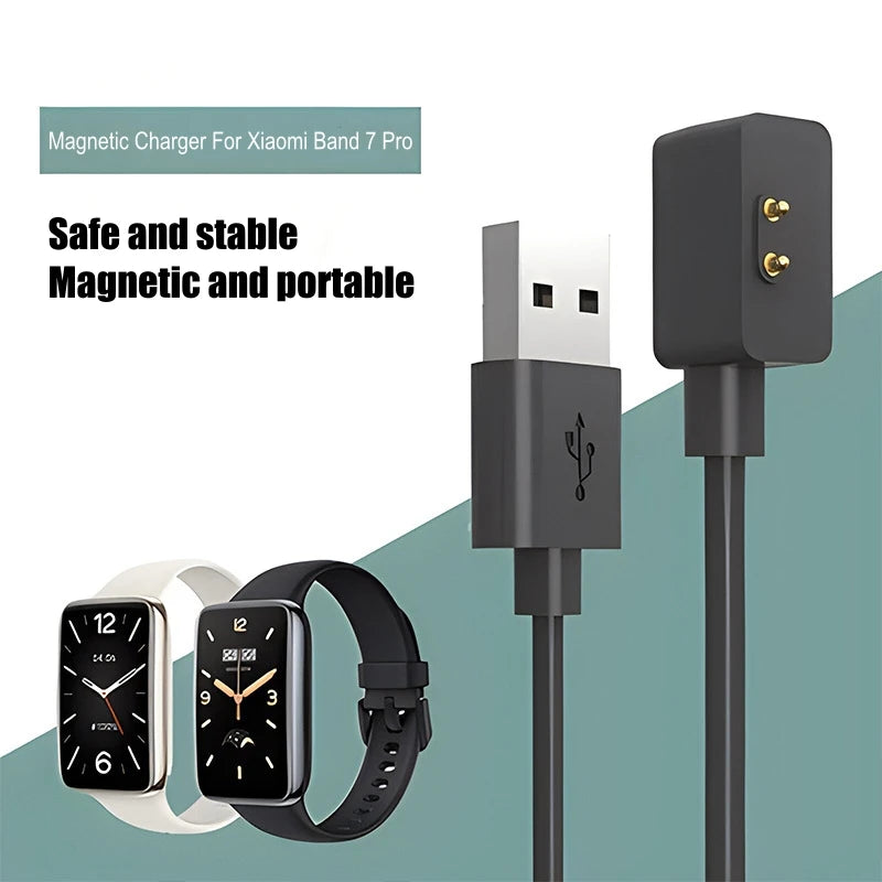 Charger For Xiaomi Smart Band 9 8 Pro 8 Active 7Pro 7 6 NFC 5 Mi Smart Band 4 3 2 Bracelet USB Dock Magnetic Charging Cable