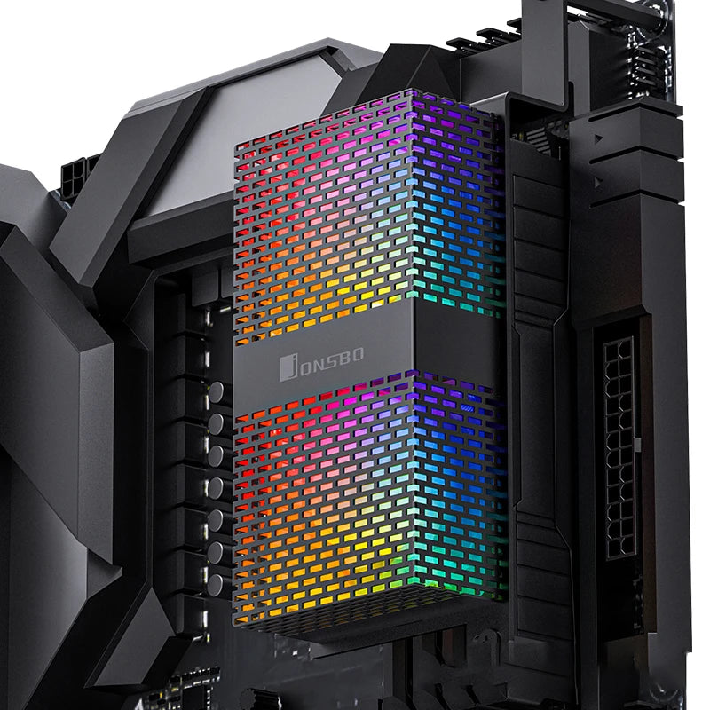 JONSBO NF-1 Memory Cooler Dual 5020 Fans ARGB Memory Heat Sink RAM Heatsink Cooler PC Memory Cooling Radiator