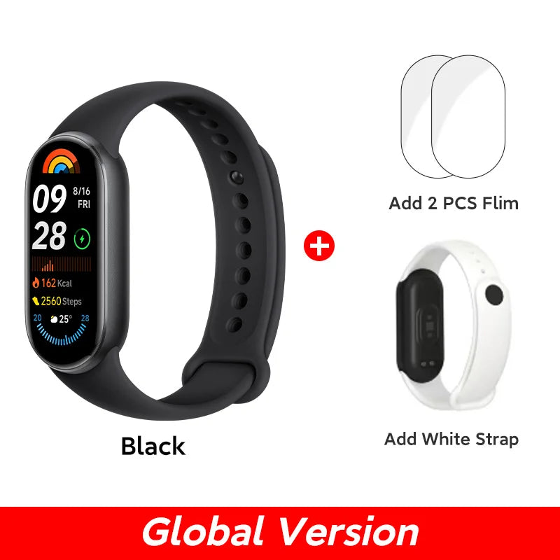 [World Premiere]Global Version Xiaomi Smart Band 9 150+ Sports Modes Sleep Monitoring 1.62&quot; AMOLED Display 21-day Battery Life