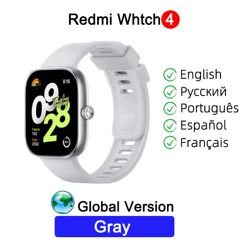 Global Version Redmi Watch 4 Ultra Large 1.97&#39;&#39; AMOLED Display GPS GNSS Smartwatch Bluetooth Phone Call Smart Sleep Monitoring