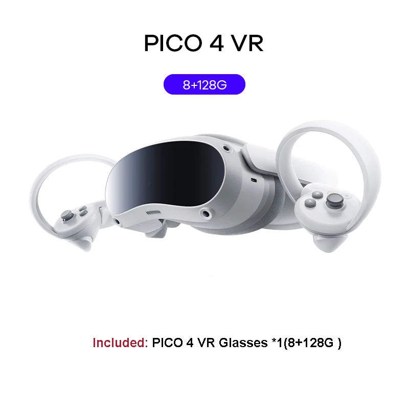 Pico 4 VR Streaming Game Glasses Advanced All In One Virtual Reality Headset Display 55 Freely Popular Games 128G 256G