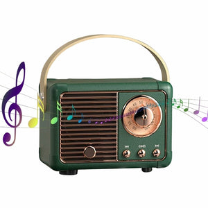 Bluetooth Compact Retro Speakers with Radio - Stereotech