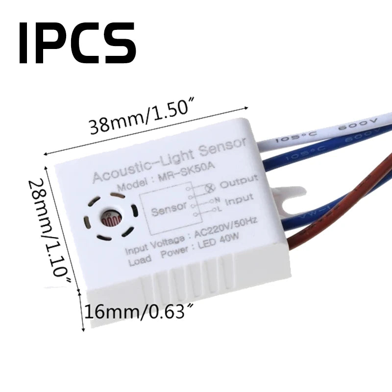 Intelligent Light Switch Sound Sensor Detector Smart Light Switches LED 220V Voice Motion Sensor Switch Auto On Off Smart Home