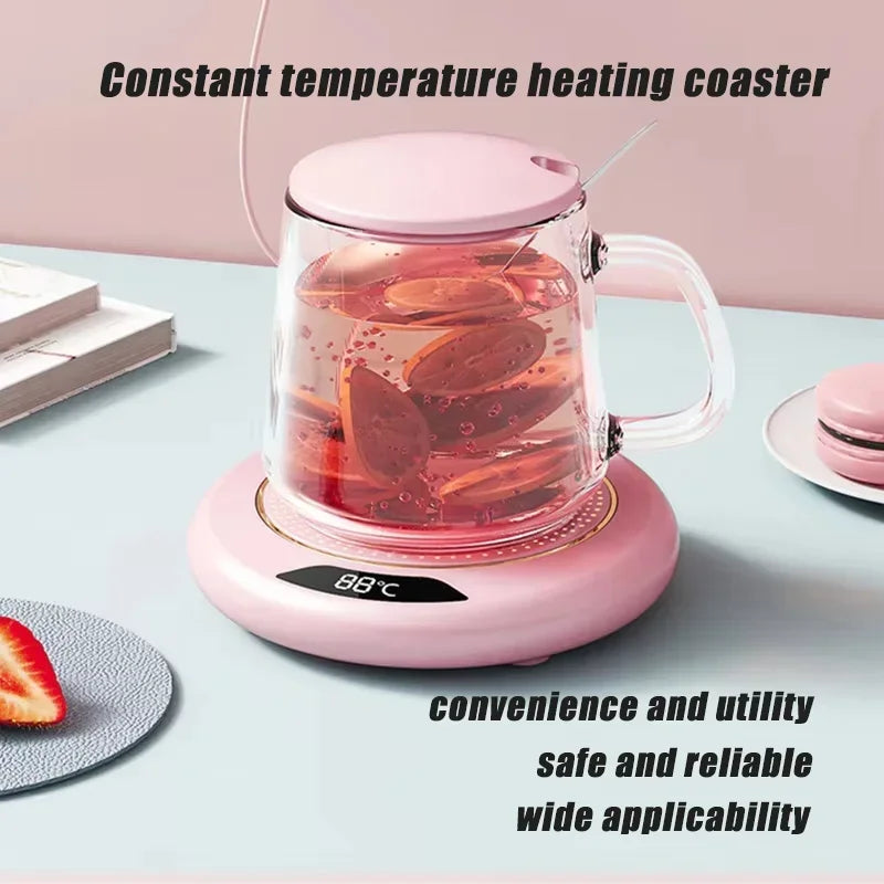 USB Cup Warmer Coffee Mug Heating Coaster 3 Temperature Setting Thermostatic Hot Plate Milk Tea Water Heating Pad Cup Heater